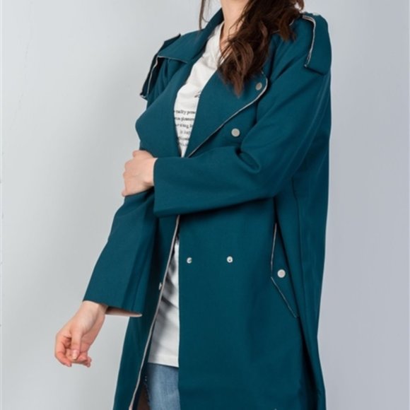 Modern Teal Jacket - Picture 4 of 5